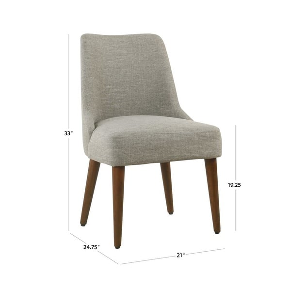 dimension image slide 1 of 2, HomePop Hemet Gayle Grey Upholstered Side Chair