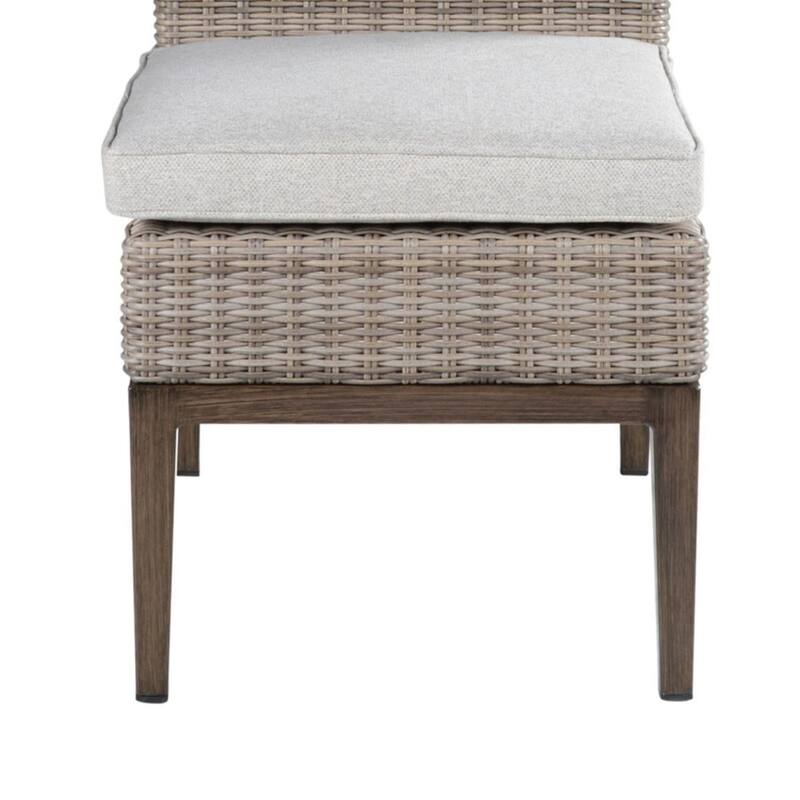 Mersin Patio Side Chair, Light Gray