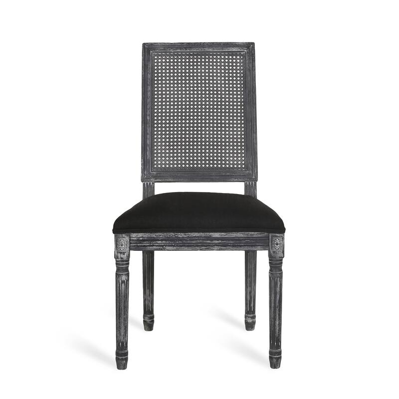 Regan Wood and Cane Upholstered Expandable 7 Piece Dining Set by Christopher Knight Home