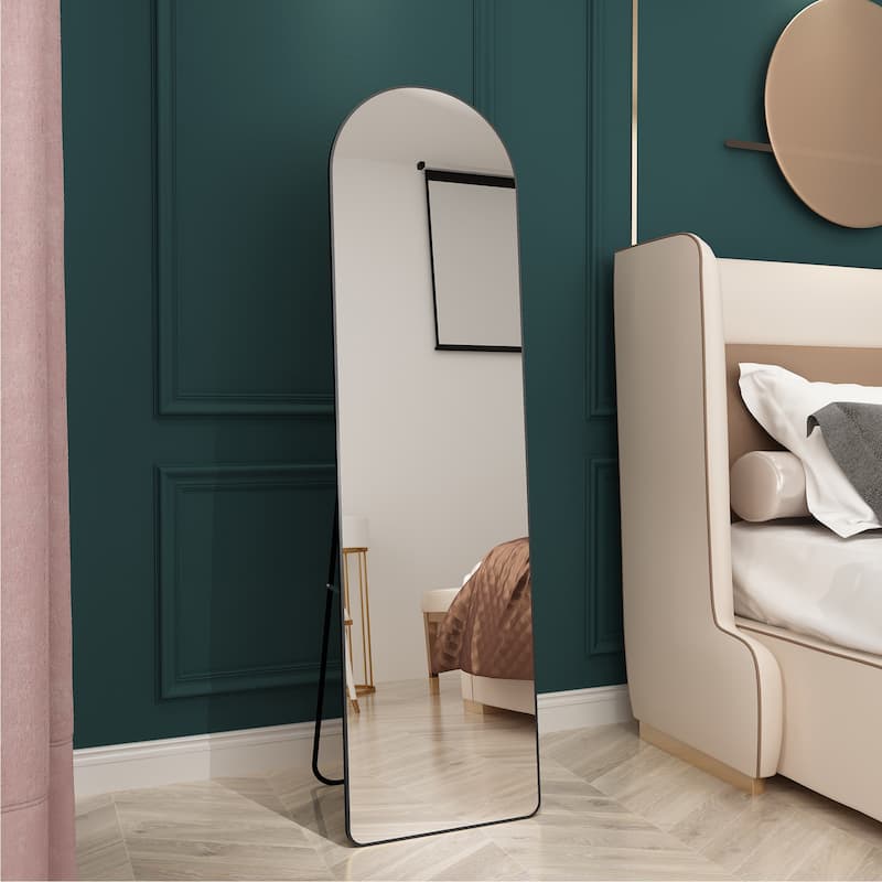 Modern, minimalist, full length mirrors, bathroom vanity mirrors, bedroom porches, clothing stores. - Black
