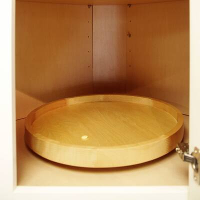 Dowell Lazy Susan 18" Diameter - 360 Degree Single Rack Wood