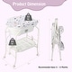 preview thumbnail 6 of 33, Babyjoy Baby Changing Table with Bathtub, Folding & Portable Diaper - See Details