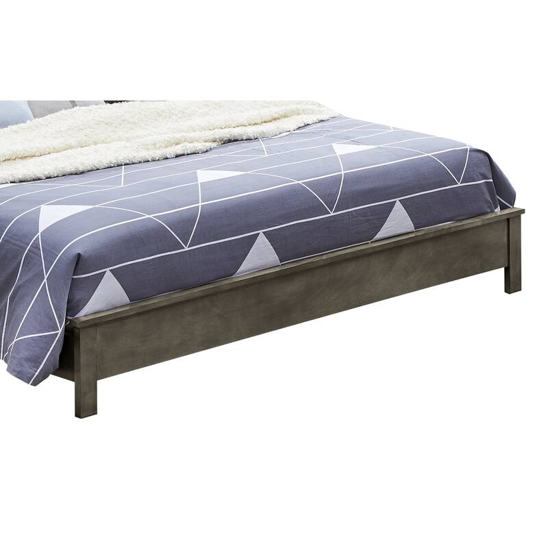 Gray Bed with Transitional Style, Neutral Finish and Durable Frame Perfect for Guest Bedrooms or Master Bedroom Retreats