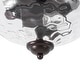 preview thumbnail 30 of 55, Modern Farmhouse 2-light Water Pattern Hammered Glass Flush Mount 9in