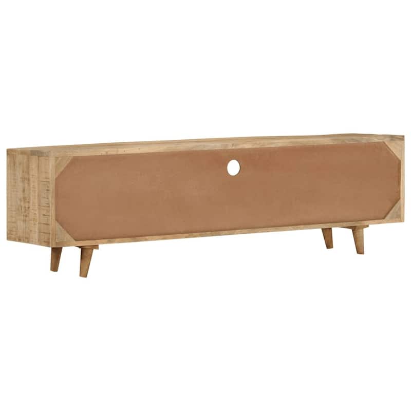 vidaXL TV Stand 55.1"x11.8"x15.7" Solid Wood Mango