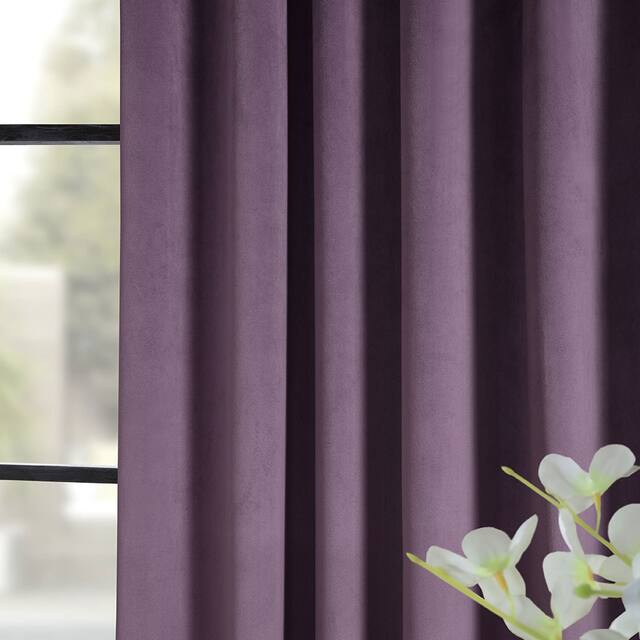 Exclusive Fabrics Signature Velvet Blackout Curtain (1 Panel)