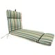 preview thumbnail 32 of 43, 72" x 21" French Edge Outdoor Chaise Lounge Cushion with Ties Boule Striped Bog
