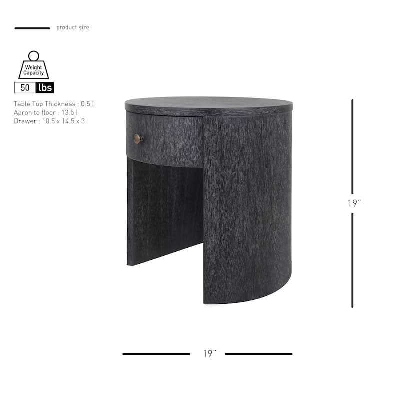 NPD Furniture Watkins Round Side/ End Table