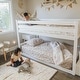preview thumbnail 43 of 42, Max and Lily Twin over Twin Low Bunk Bed with Staircase