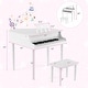preview thumbnail 2 of 8, Gymax 30-Key Classic Baby Grand Piano Toddler Toy Wood w/ Bench &