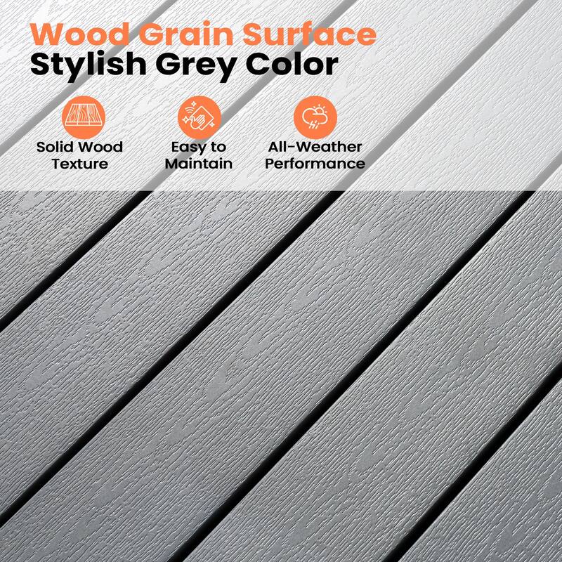 11PC Outdoor Patio Aluminum Dining X Frame Table and Rattan Chairs Set with Umbrella Hole