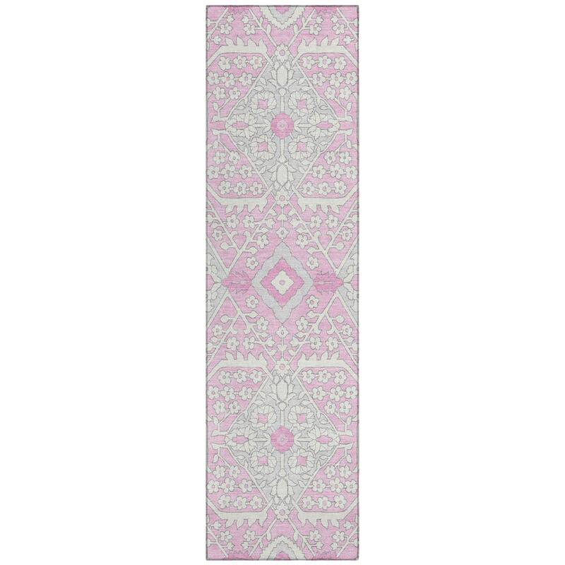 Machine Washable Indoor/ Outdoor Chantille Traditional Medallion Rug