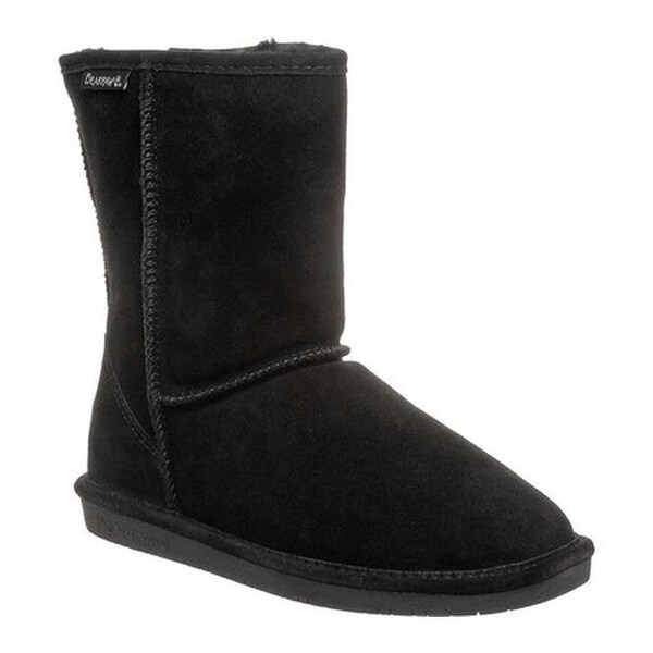 Shop Bearpaw Women's Emma Short Wide Boot Black II Cow Suede - On Sale - Free Shipping Today 