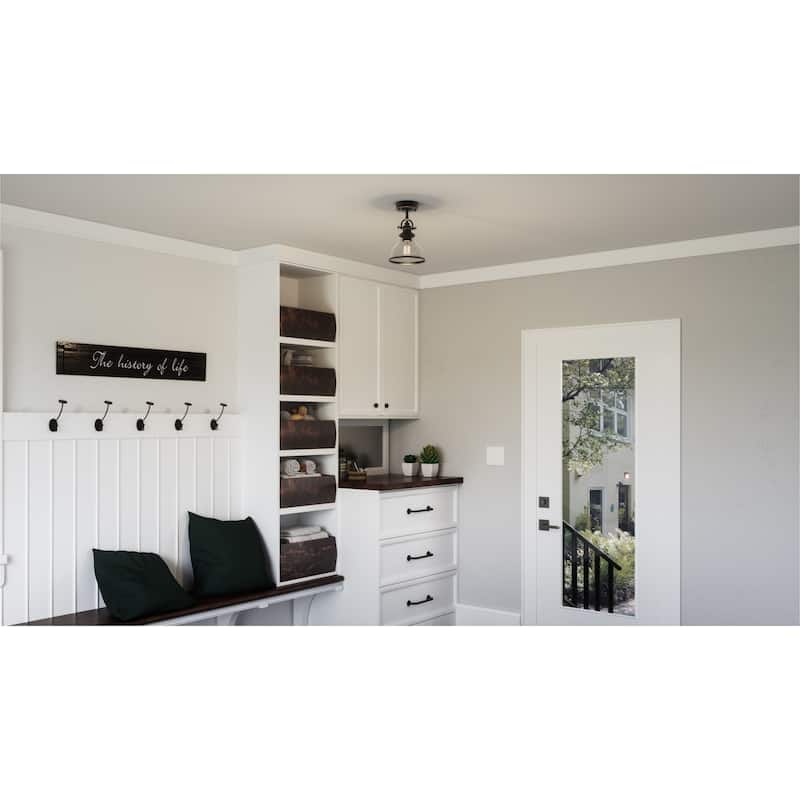 Bellevue Hamblen 8" Wide Semi-Flush Ceiling Fixture