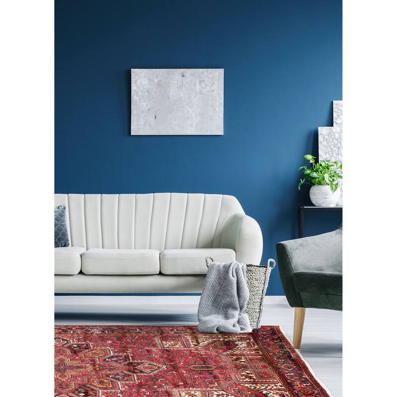 ECARPETGALLERY Hand-knotted Sarabi Burgundy Wool Rug - 7'9 x 10'8