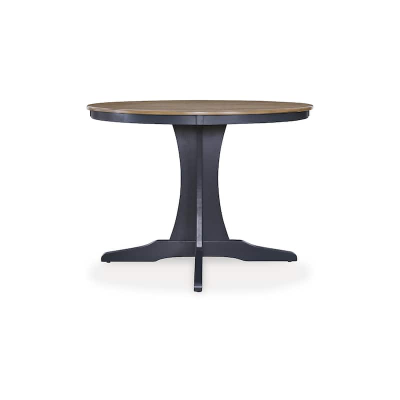 Signature Design by Ashley Landocken Brown/Blue Dining Table - 42" W x 42" D x 30" H