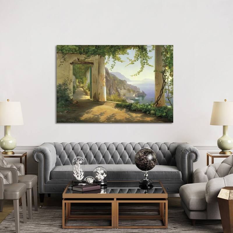 iCanvas "View To The Amalfi Coast" by Carl Frederick Aagaard Canvas Print