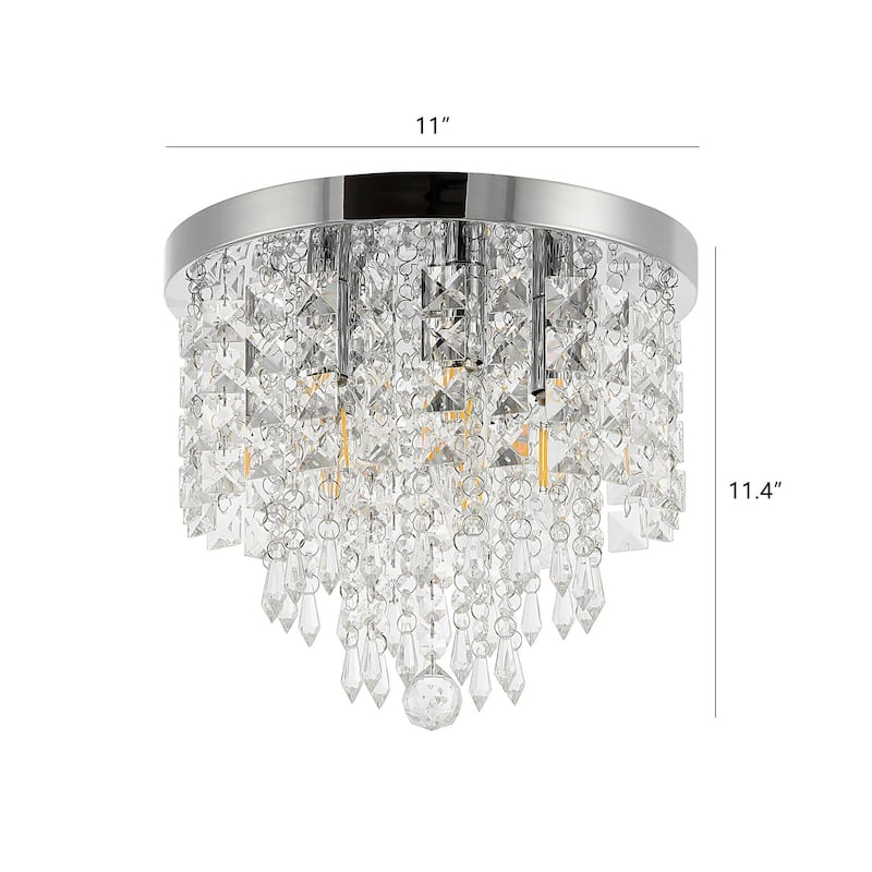 Modern Flush Mount Crystal Ceiling Light