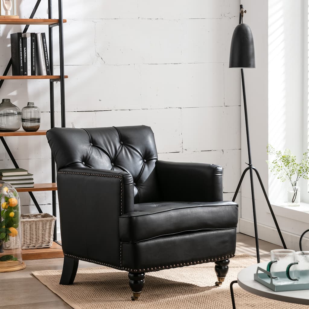 Modern Style PU Leather Club Chair