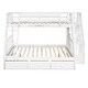 preview thumbnail 11 of 11, Detachable Design Twin-Over-Full Bunk Bed with Drawers，Ladder and Storage Staircase,Espresso