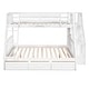 preview thumbnail 11 of 11, Detachable Design Twin-over-Full Bunk Bed with Drawers，Ladder and Storage Staircase,Espresso