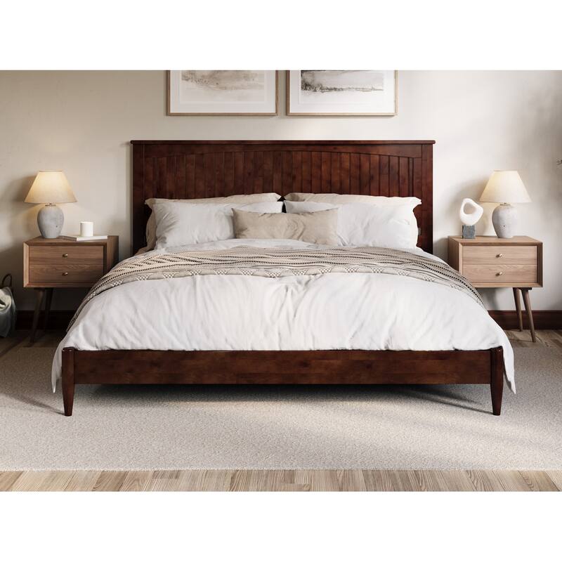 Naples Solid Wood Low Profile Platform Bed