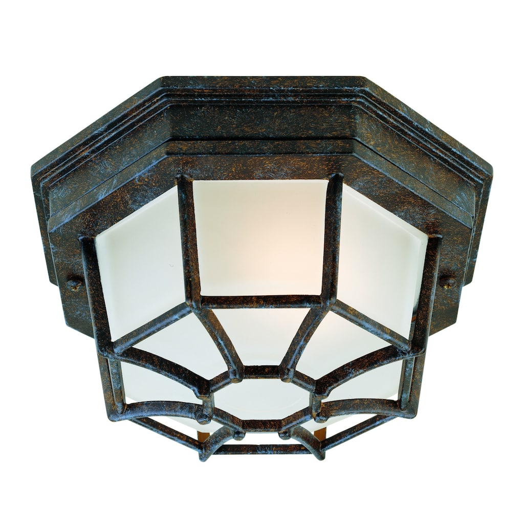 Rustic Bronze Outdoor Ceiling Light