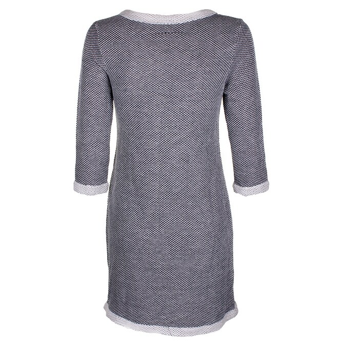 three quarter sleeve shift dress