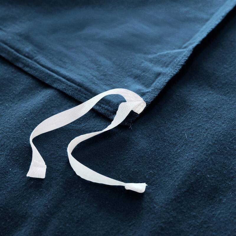 Superior Classic Solid Flannel Cotton Duvet Cover Set