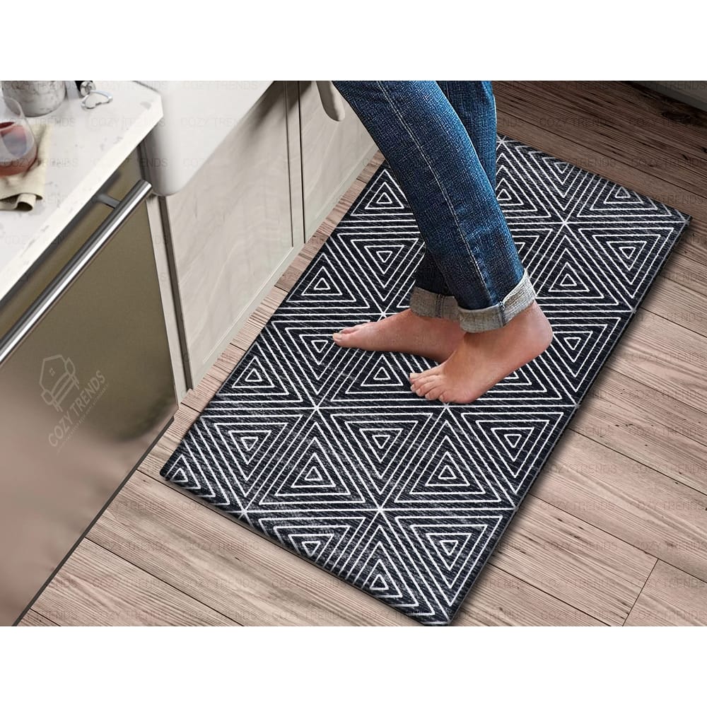 Handwoven Anti Fatigue Cushioned Standing Cotton Doormat/Bathroom/ Kitchen Mat 18"x30"