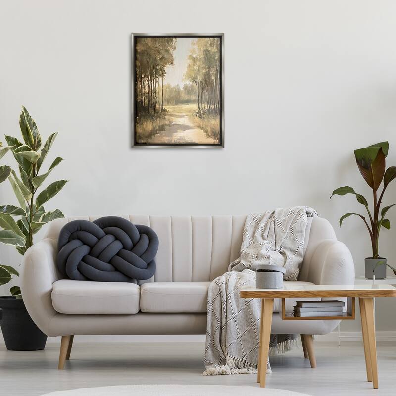 Stupell To The Woods Pathway Framed Floater Canvas Wall Art Design By Petal Prints Design