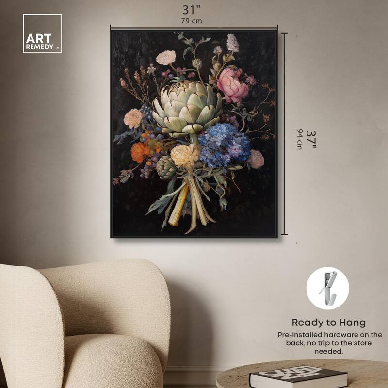 Moody Artichoke II Canvas by Art Remedy