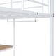 preview thumbnail 33 of 38, Full Size Loft Bed with Desk,Stool,Wardrobe,Shelves and Cabinet for Home
