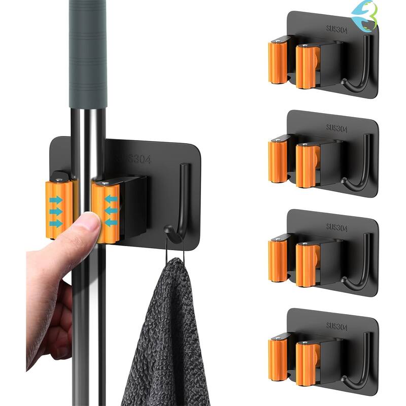 Mop Broom Organizer Wall Mounted