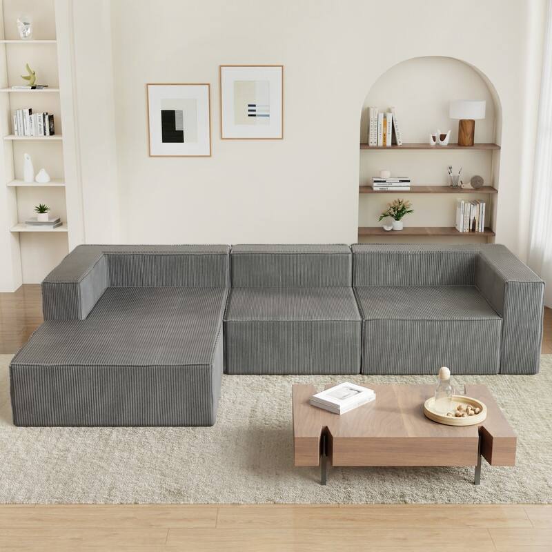 Module Corduroy Luxury Compression Sofas