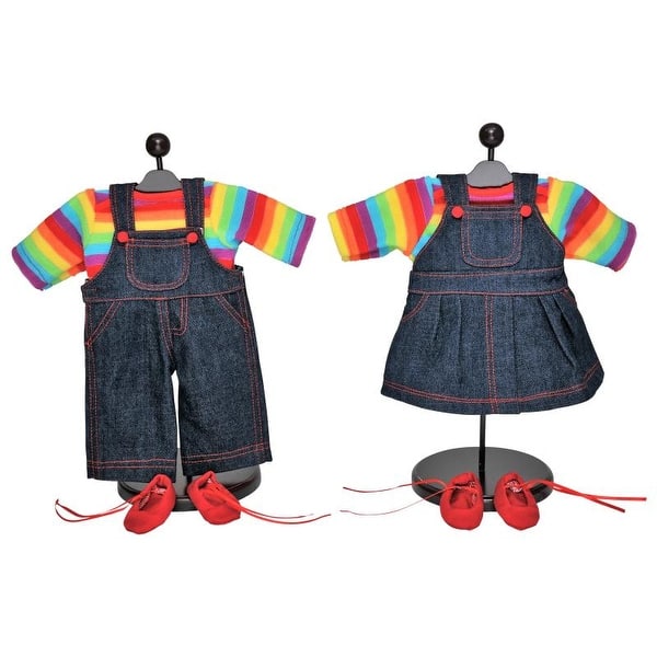 Shop Set Of Two 15 Inch Doll Clothes For Bitty Twins Rainbow