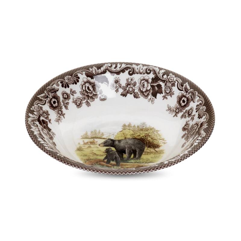 Spode Woodland Ascot Cereal Bowl - Black Bear