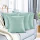 Nestl Solid Microfiber Soft Velvet Throw Pillow Cover (Set of 4)