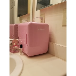 Costway 4 Liter Mini Fridge Portable Cooler Warmer Makeup Skincare Overstock 32183898