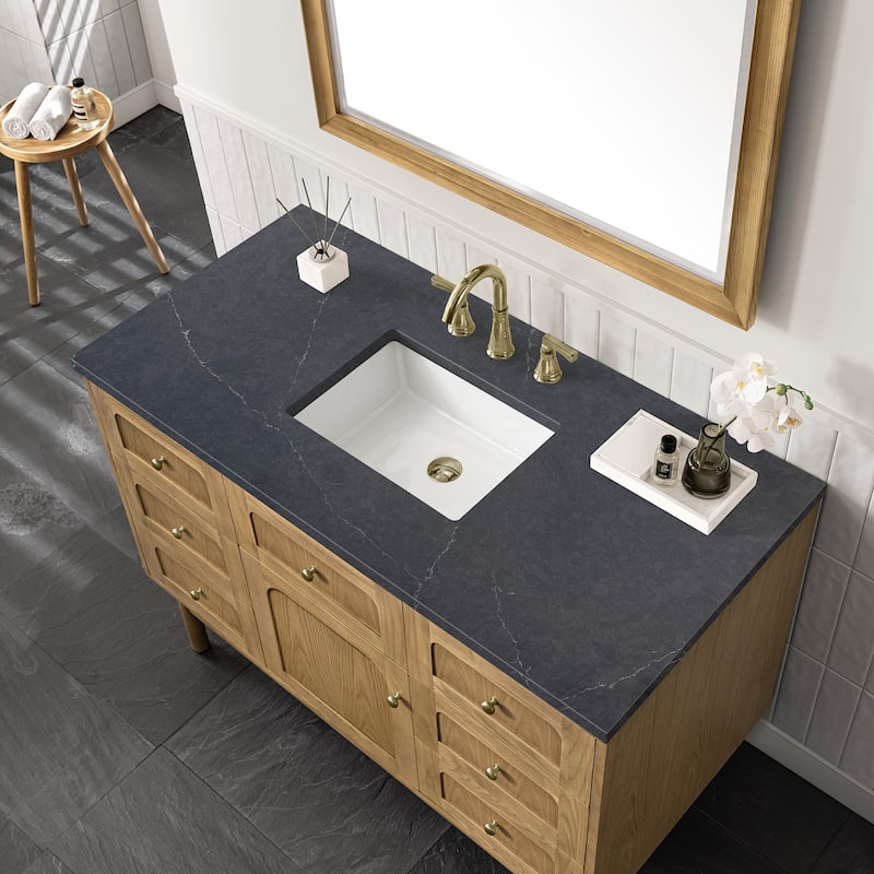 James Martin Vanities Laurent 48" Single Vanity, Light Natural Oak