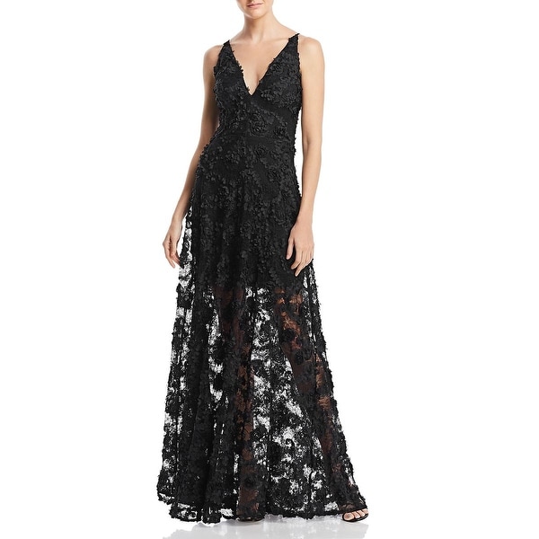 avery g floral ball gown