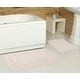 preview thumbnail 54 of 124, Fabstyles Basix Soft & Absorbent Reversible Cotton Bath Rug 16 x 24 - Blush Pink