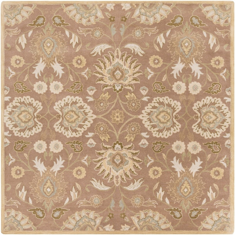 Patchway Handmade Classic Floral Wool Area Rug