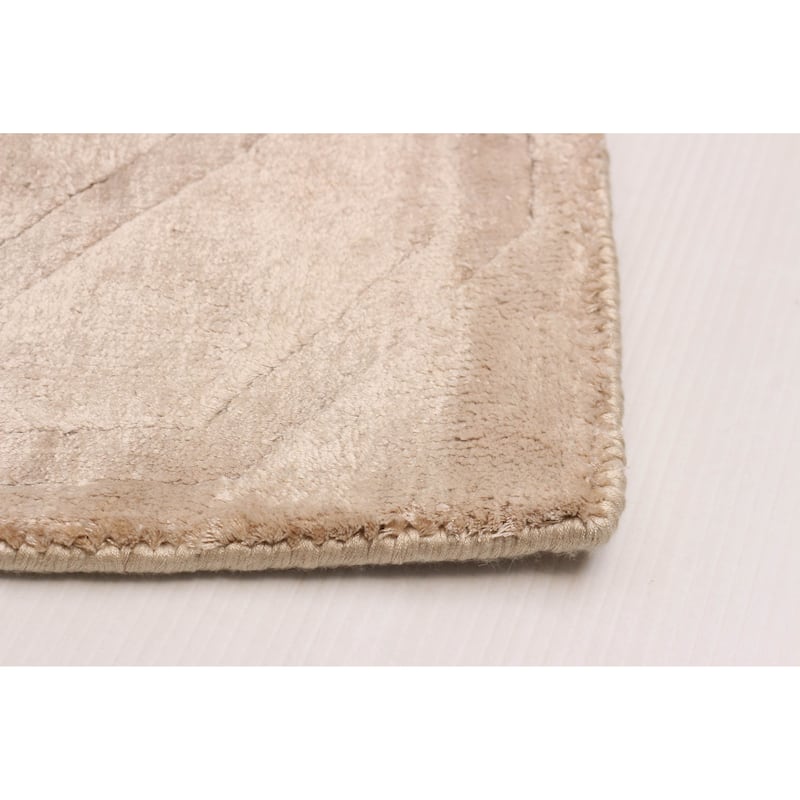 ECARPETGALLERY Hand Loomed Kashkuli Gabbeh Beige Viscose Rug - 5'4 x 7'5