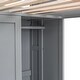 preview thumbnail 11 of 10, Wood Twin Size Loft bed with Multiple Storage Shelves and Wardrobe