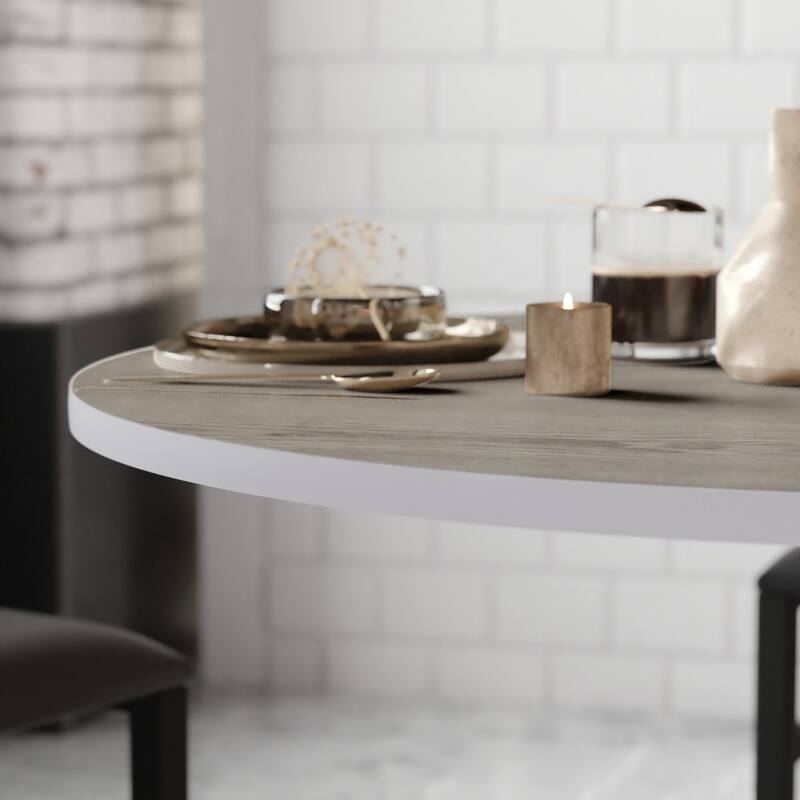 36" Round Table Top with Reversible Laminate Top