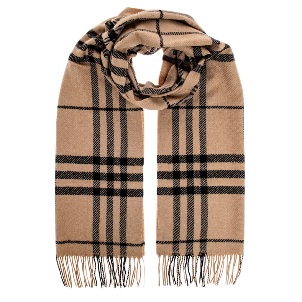 Burberry Giant Check Wool Scarf