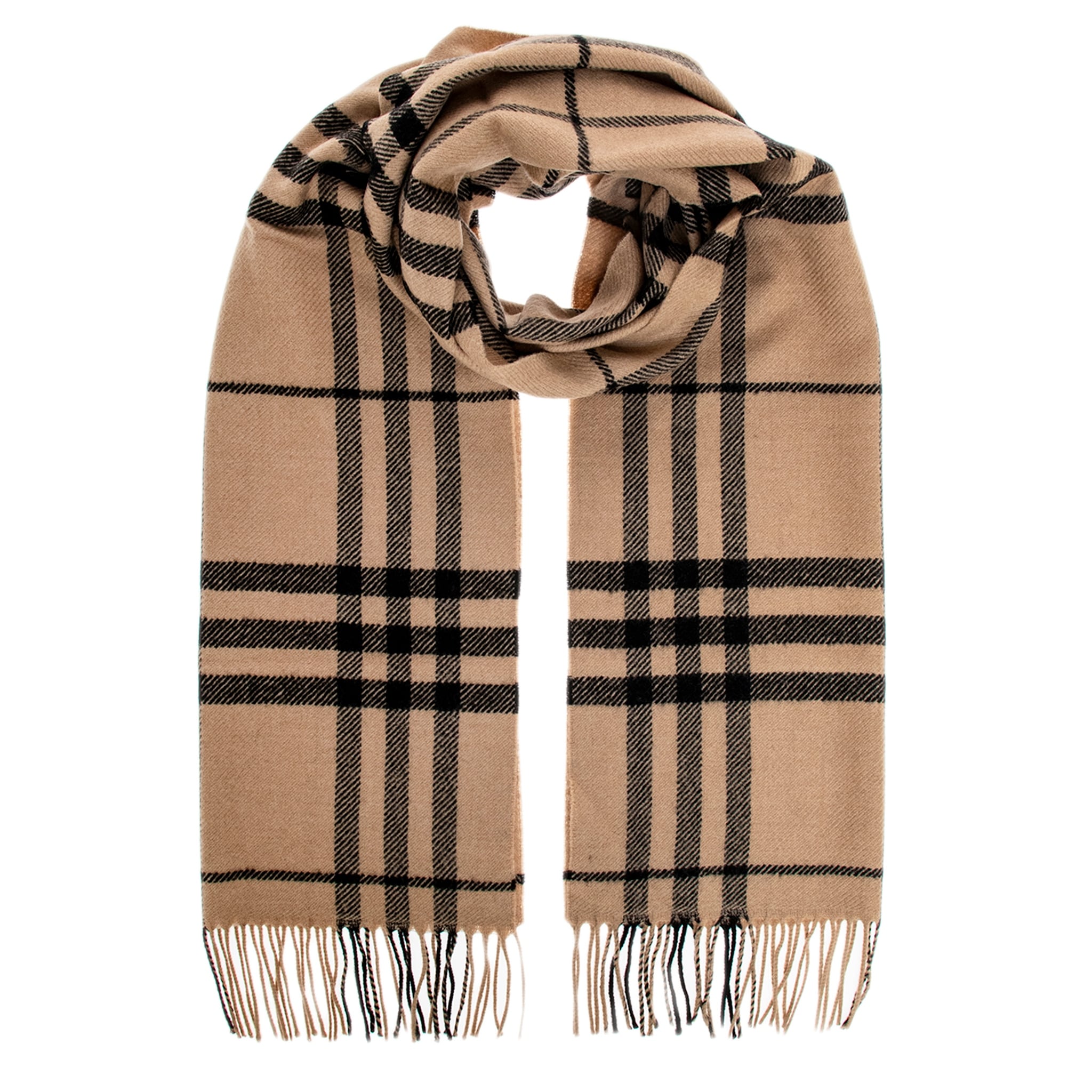 Burberry Giant Check Wool Scarf