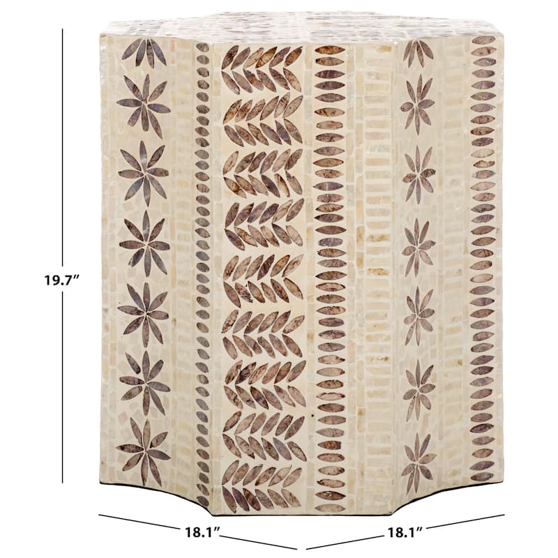 SAFAVIEH Tuley Accent Table (Fully Assembled) - 18"W x 18"D x 20"H