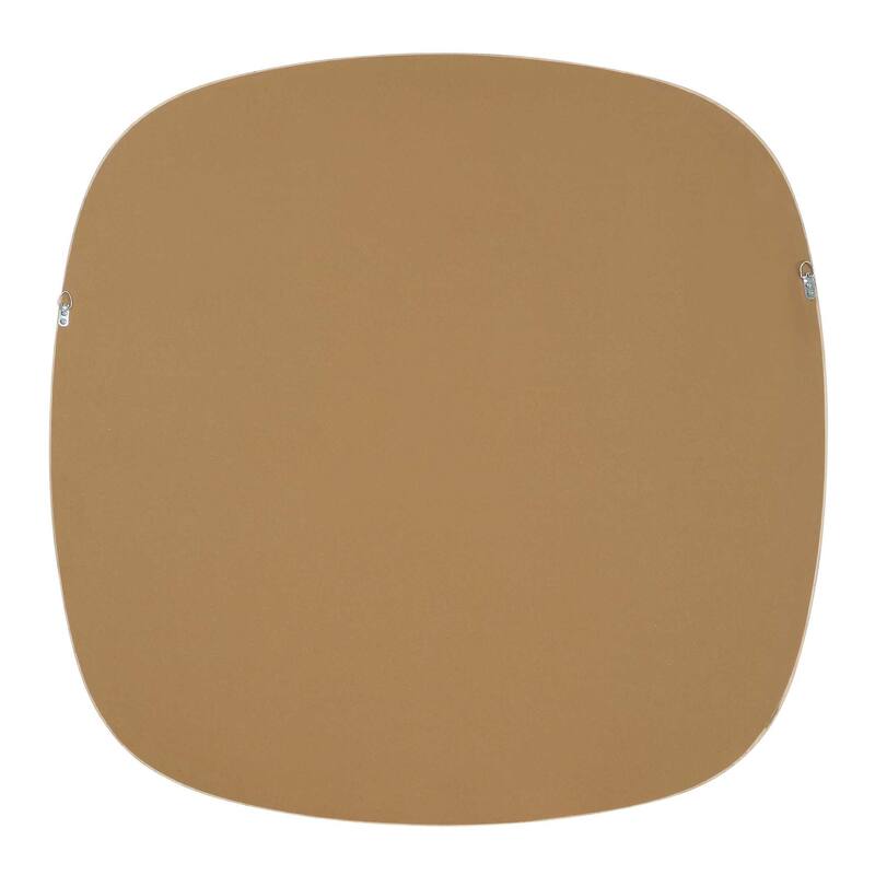 Uttermost 08243 Novell 41-7/8" Square Flat Wood Framed Accent Mirror - Pinewood